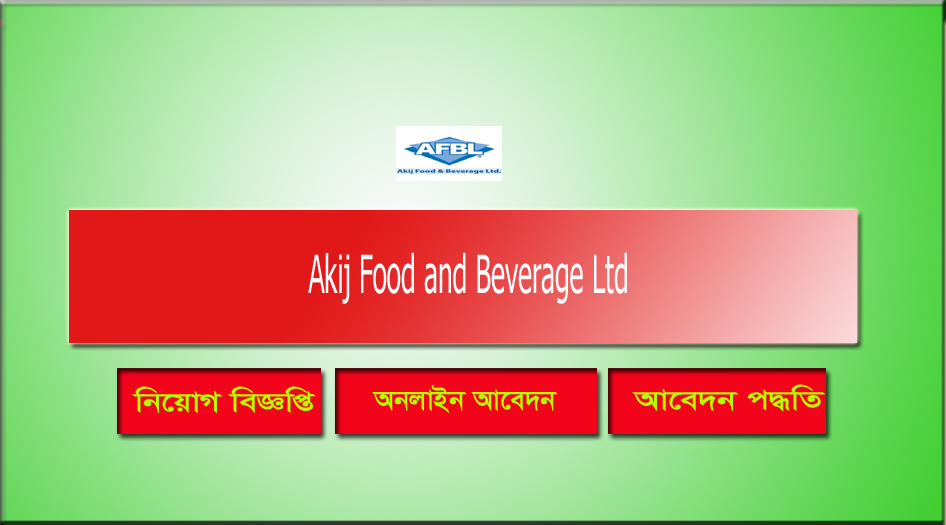 Akij Food and Beverage Ltd Job Circular 2021