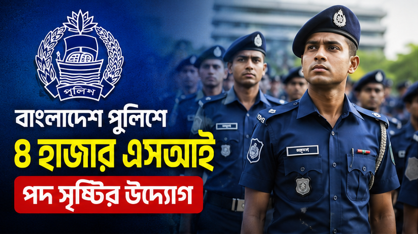 বাংলাদেশ পুলিশে ৪ হাজার এসআই পদ সৃষ্টির উদ্যোগ